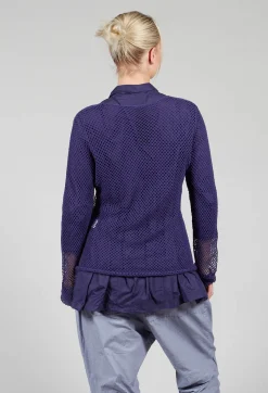 Rundholz Black Label Tops^Netted Top in Azur