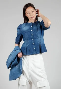 High Tops^Nicety Top in Denim Blue