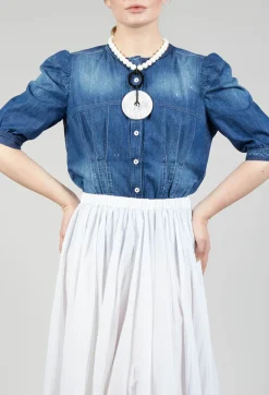 High Tops^Nicety Top in Denim Blue