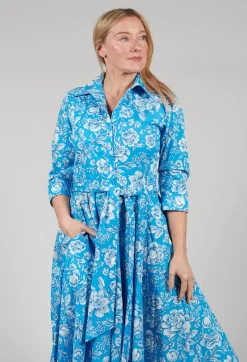 Lavi Dresses^Ninni Dress in Turchese-Panna