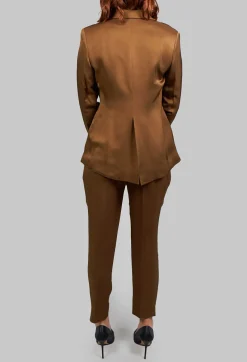 T.ba Jackets^Notched Lapel Blazer in Rust