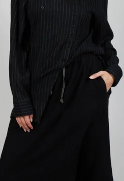 SOH Trousers^Odd Leg Trousers in Black