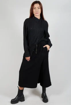 SOH Trousers^Odd Leg Trousers in Black