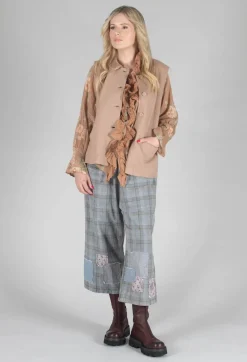 Les Ours Tops^Oeillet Blouse in Voile Fleur Macaron