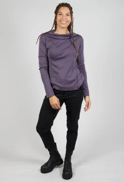 Aequamente Shirts & Blouses^Off The Shoulder Shirt in Melanzana