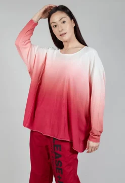 Rundholz Black Label Jumpers^Ombre Knitted Top in Chili Print