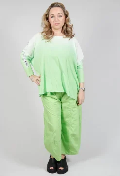 Rundholz Black Label Jumpers^Ombre Knitted Top in Lime Print