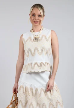 Rene Derhy Tops^Onxy Top in Blanc
