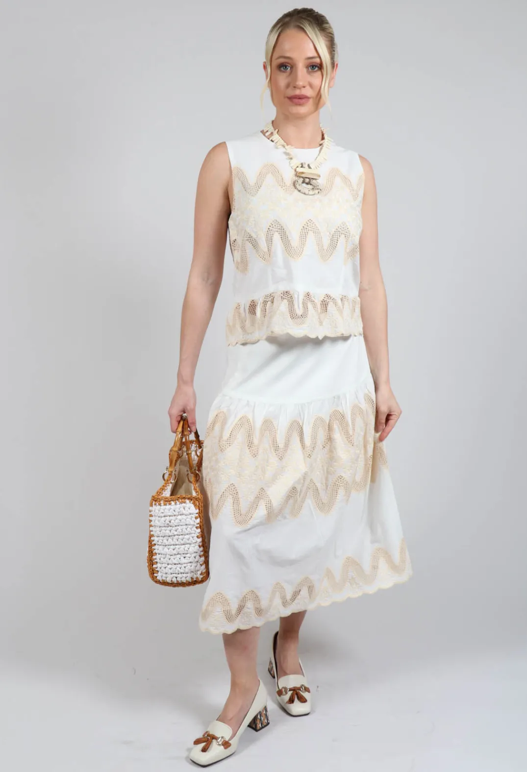Rene Derhy Tops^Onxy Top in Blanc