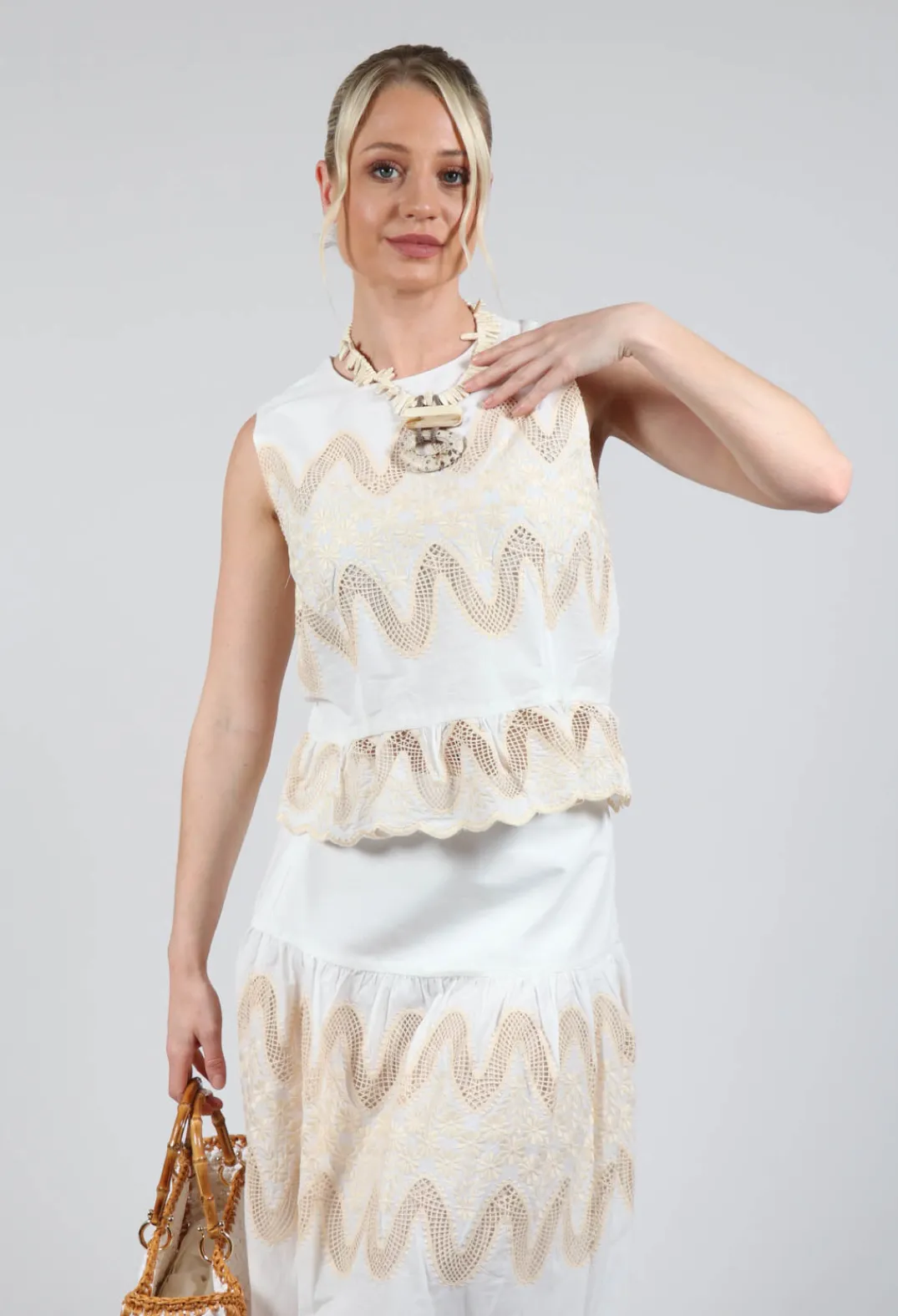 Rene Derhy Tops^Onxy Top in Blanc
