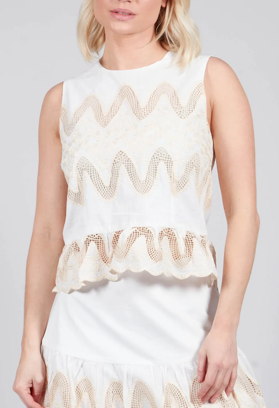 Rene Derhy Tops^Onxy Top in Blanc