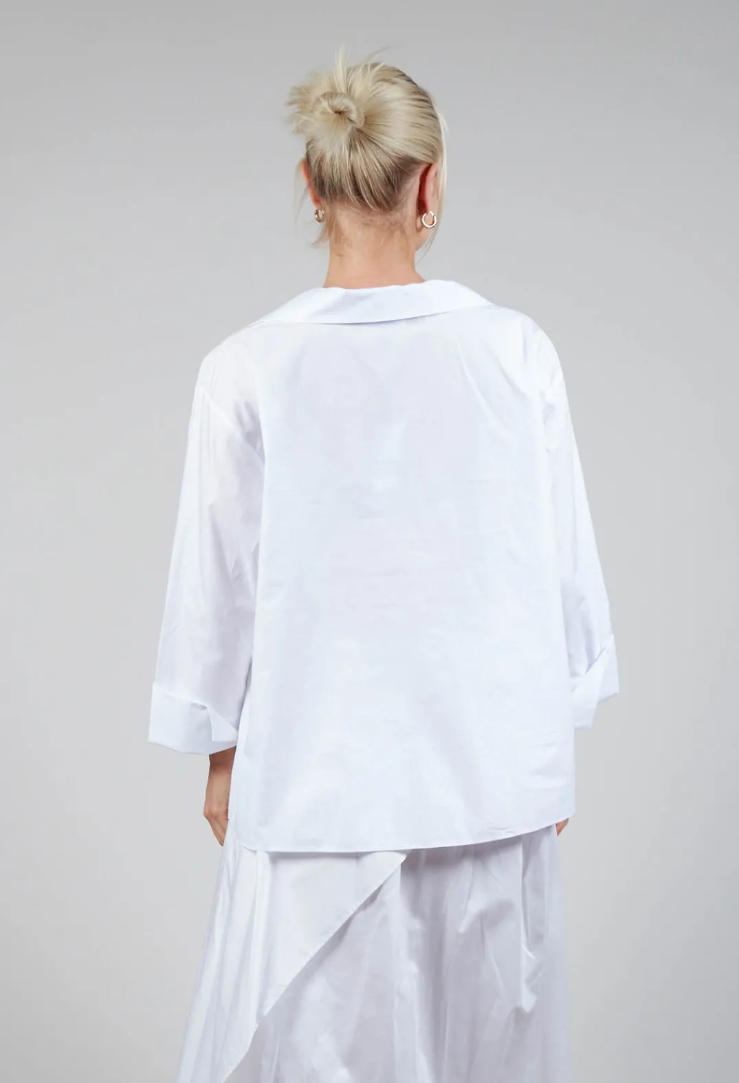 Bize Shirts & Blouses^Open Collar Shirt in White