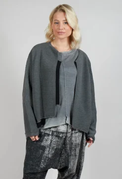 Moyuru Cardigans^Open Front Cardigan in Grey
