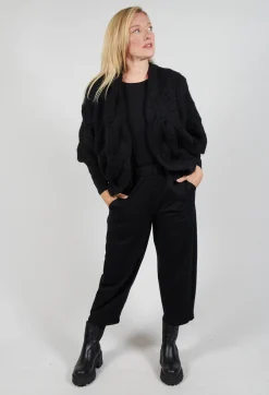 Bread and Butter Cardigans^Open Knit Cardigan in  Black