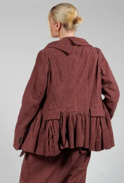 Rundholz Mainline Jackets^Open Peplum Jacket in Rust