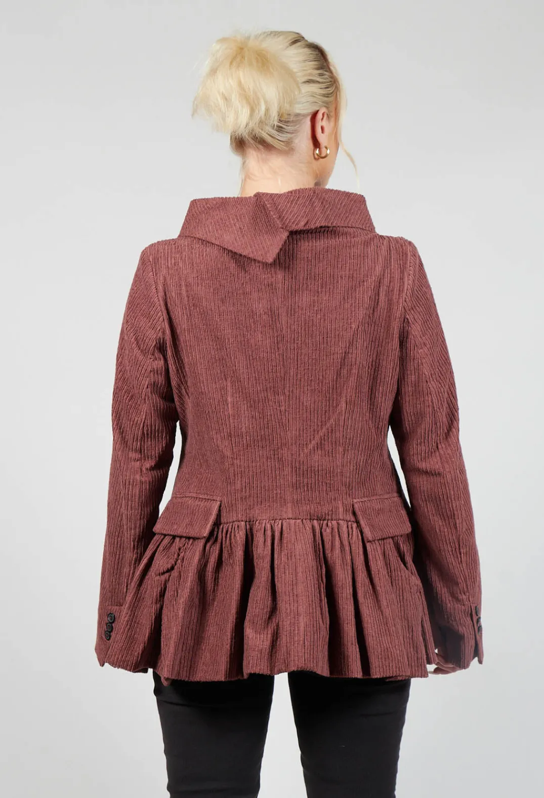 Rundholz Mainline Jackets^Open Peplum Jacket in Rust