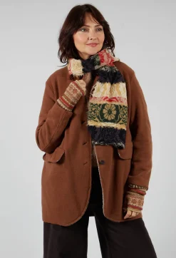 Butapana Scarves^Oriental Wool Scarf in Apricot