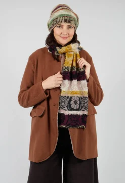 Butapana Scarves^Oriental Wool Scarf in Mustard