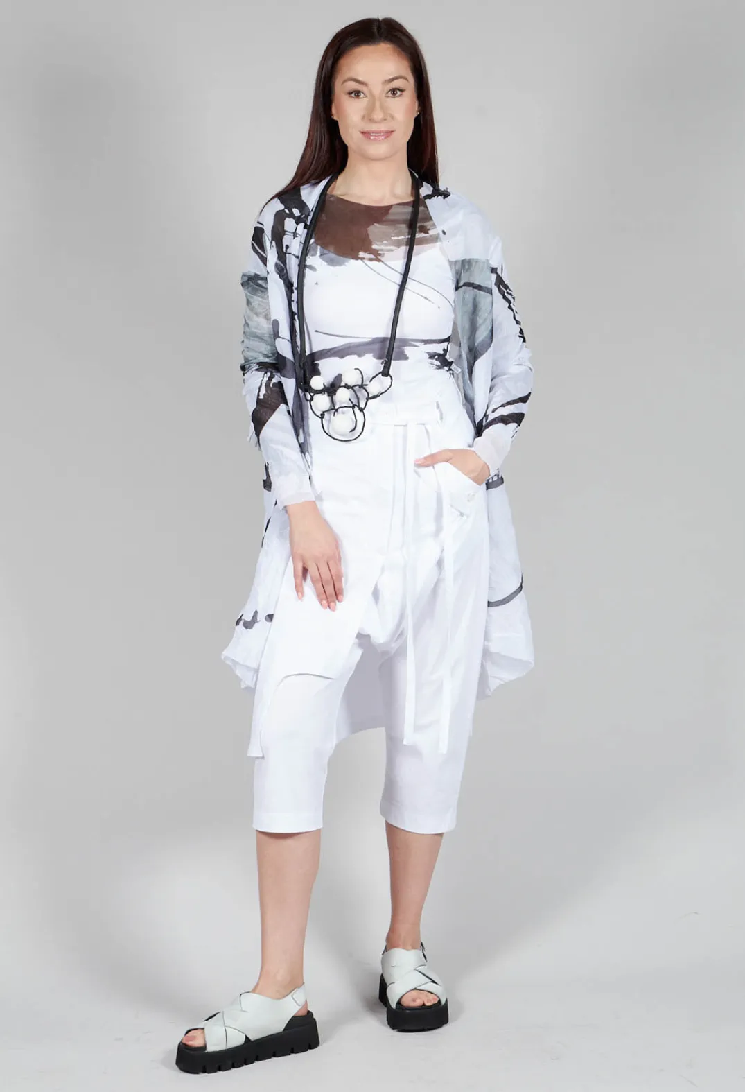 Xenia Design Tops^ORKO Top in Black White Colourful