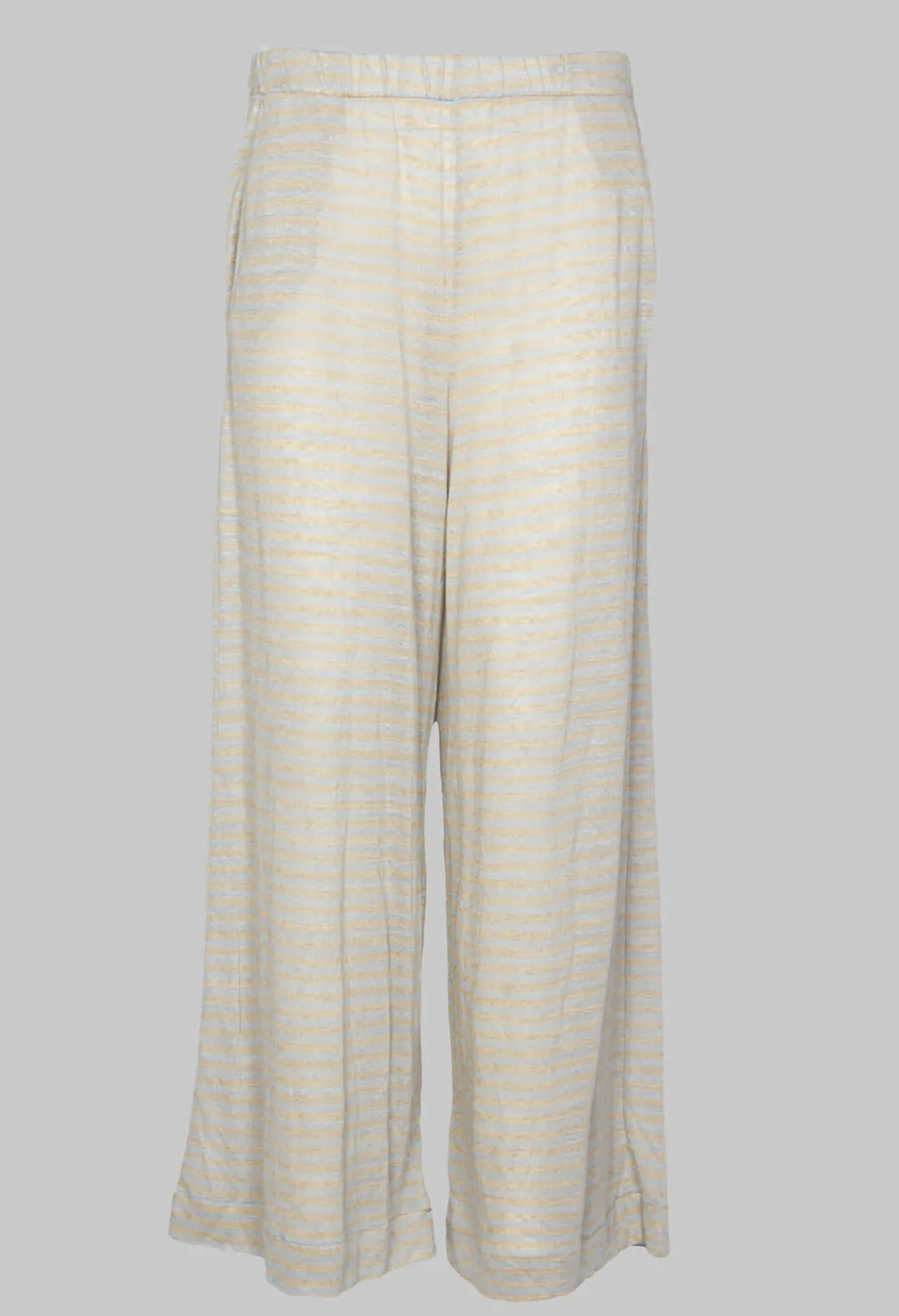 Mama B Co-ords & Suits^Ortigia Lino Trousers in Pale-Corda