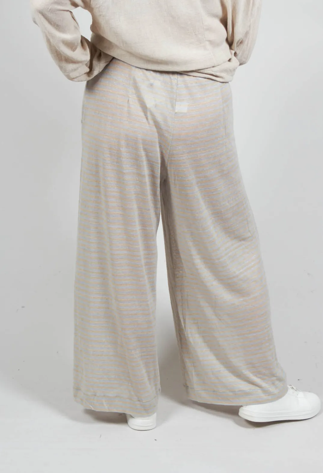 Mama B Co-ords & Suits^Ortigia Lino Trousers in Pale-Corda