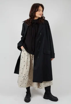 Malloni Coats^Overcoat in Degas Nero