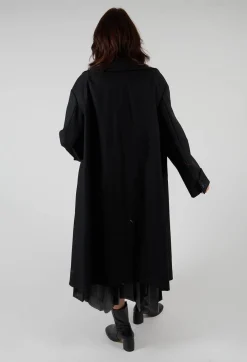 Malloni Coats^Overcoat in Degas Nero
