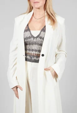 Isabel Benenato Coats^Overcoat in White