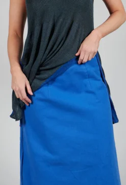 Traces of Me Skirts^Overlap Twill Skirt in Amparo Blue