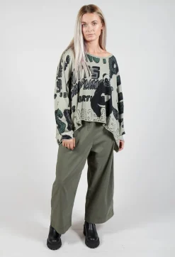 Rundholz Black Label Jumpers^Oversized Cropped Jumper in Multicolour