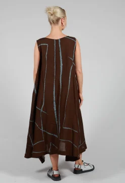 Moyuru Dresses^Oversized Dress in Brown Print