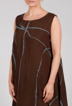 Moyuru Dresses^Oversized Dress in Brown Print
