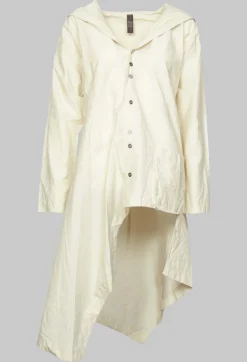 Jayko Shirts & Blouses^Oversized Hooded Istu Tunic in White Clay