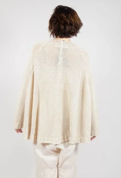 Rundholz Dip Jumpers^Oversized Knitted Jumper with Square Neckline in Greige