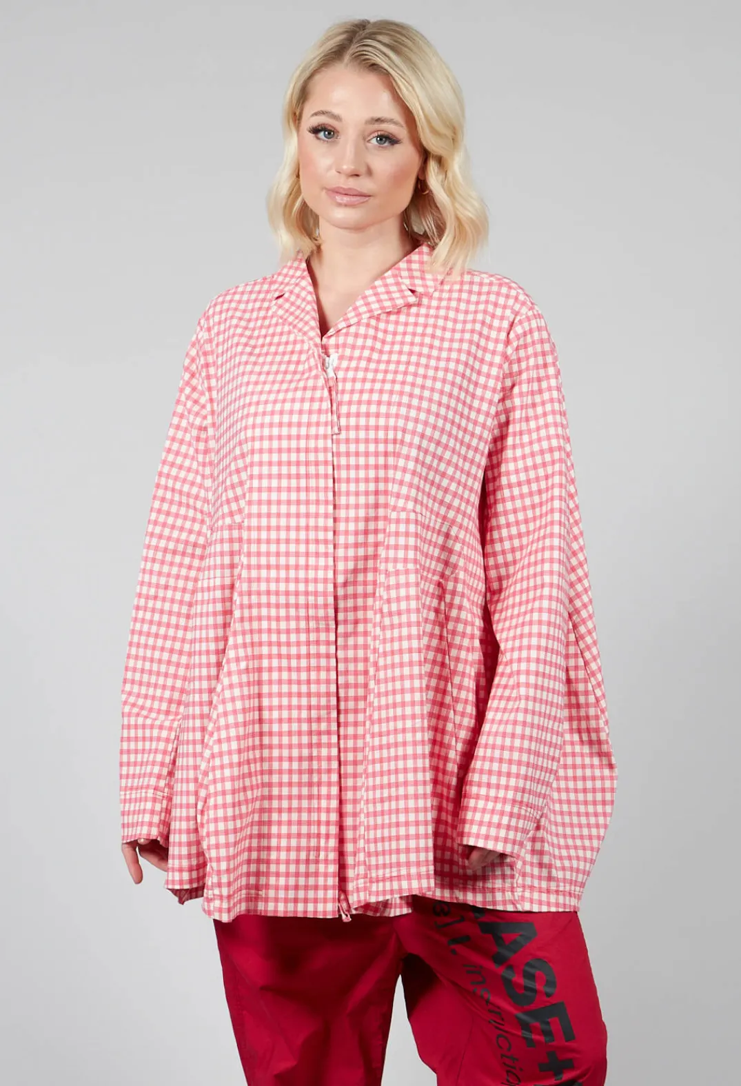 Rundholz Black Label Jackets^Oversized Lightweight Jacket in Cherry Check
