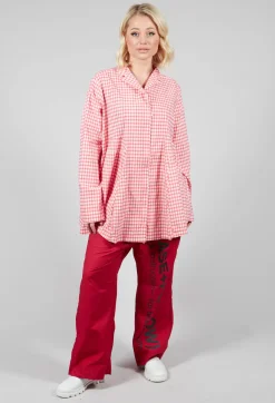 Rundholz Black Label Jackets^Oversized Lightweight Jacket in Cherry Check