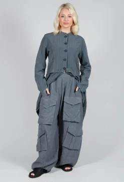 Tadashi Trousers^Oversized Pocket Trousers in Grey
