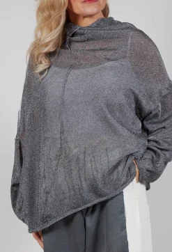 Rundholz Mainline Jumpers^Oversized Sheer Knit in Asteroid Sparkle