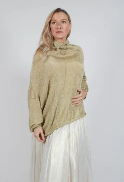 Rundholz Mainline Jumpers^Oversized Sheer Knit in Gold