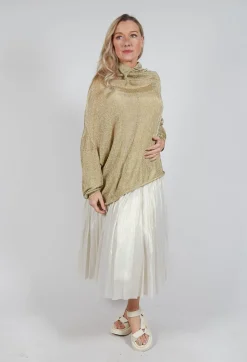 Rundholz Mainline Jumpers^Oversized Sheer Knit in Gold