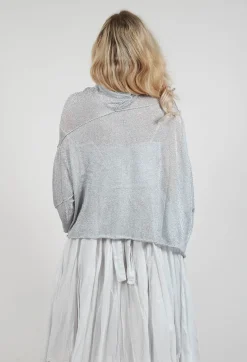 Rundholz Mainline Jumpers^Oversized Sheer Knit in Moon Sparkle