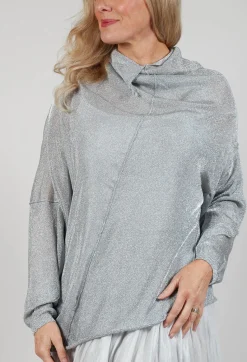 Rundholz Mainline Jumpers^Oversized Sheer Knit in Moon Sparkle