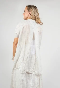 Rundholz Black Label Shirts & Blouses^Oversized Short Sleeved Shirt in Pearl Stripe