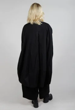 Moyuru Shirts & Blouses^Oversized Stitch Shirt in Black