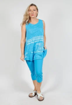 Rundholz Black Label Tops^Oversized Top with High Low Hem in Malibu Print
