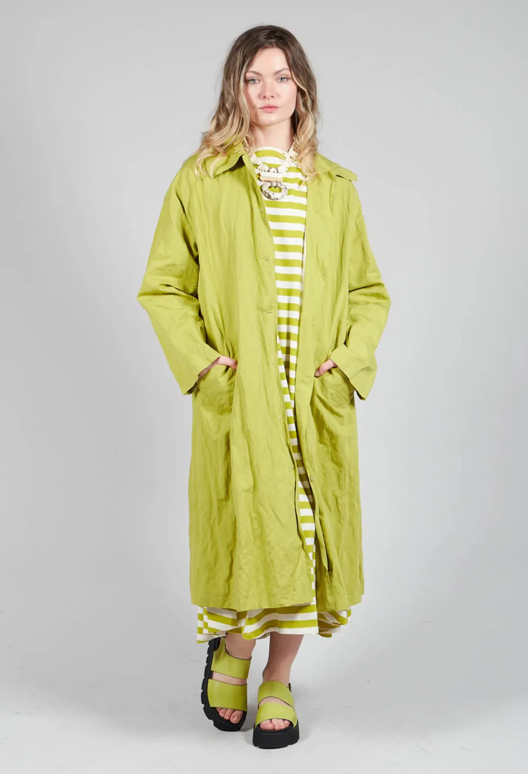 Apuntob Dresses^Oversized T-Shirt Dress in Pistachio