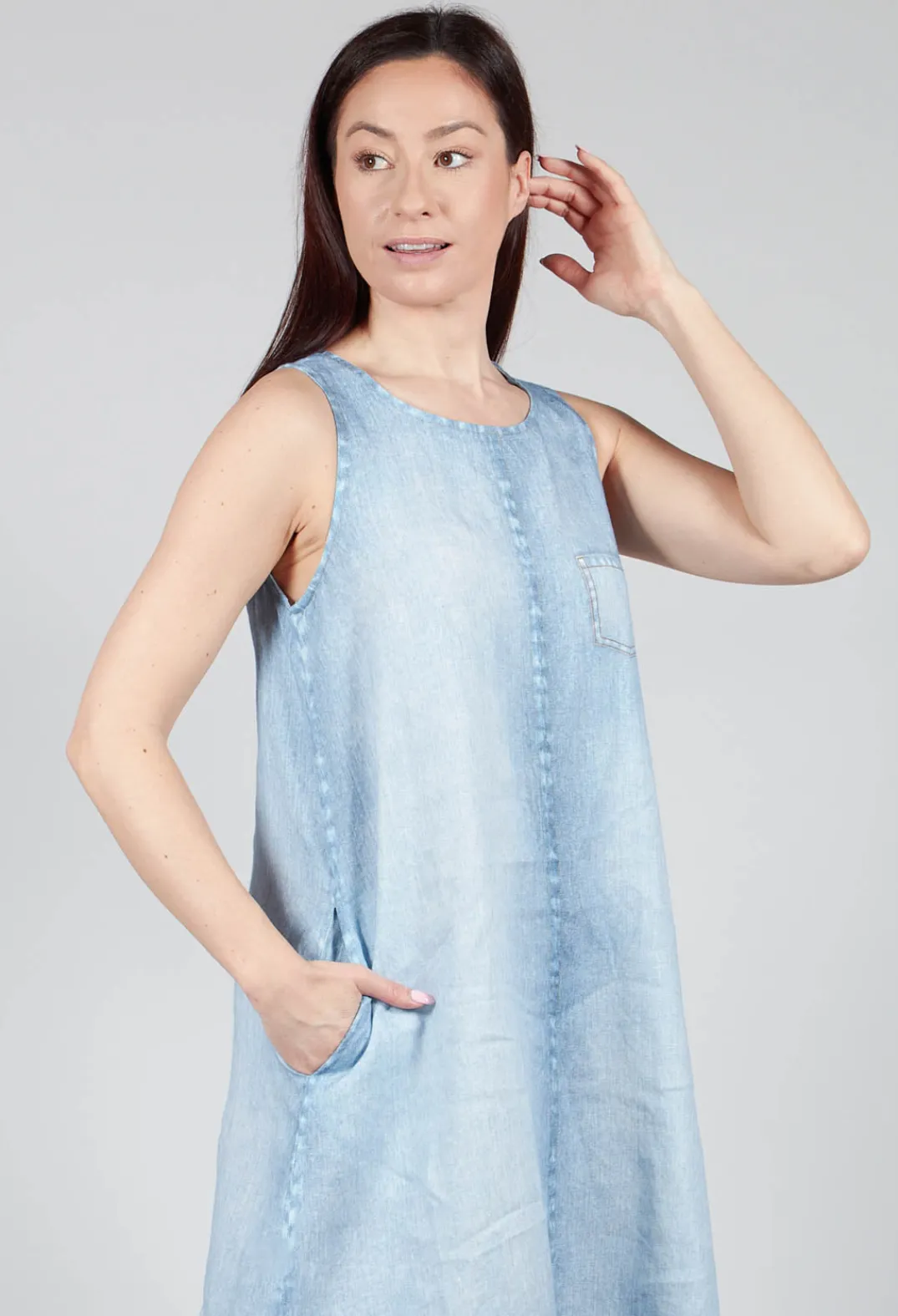 Elemente Clemente Dresses^Owo Dress in Denim