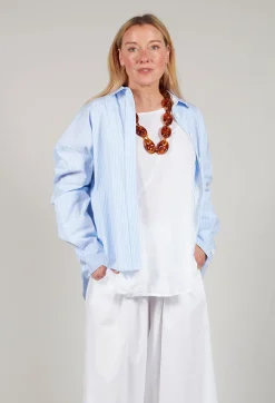 Amici Shirts & Blouses^Oxford Shirt in Striped Blue