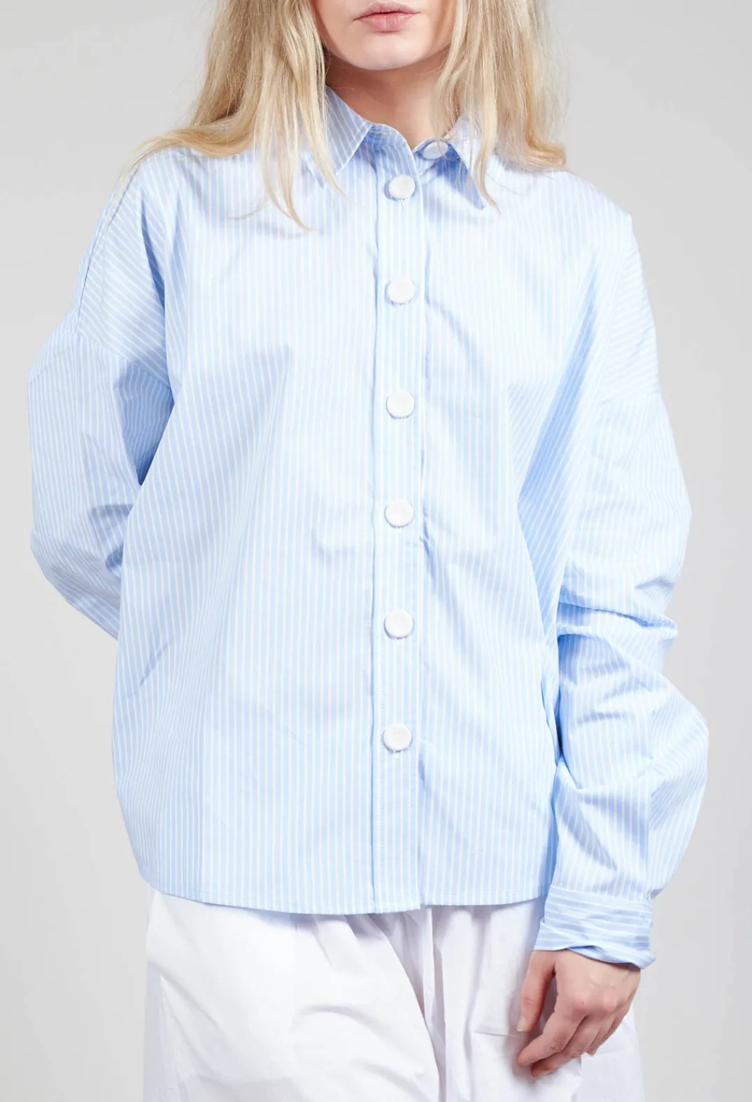 Amici Shirts & Blouses^Oxford Shirt in Striped Blue