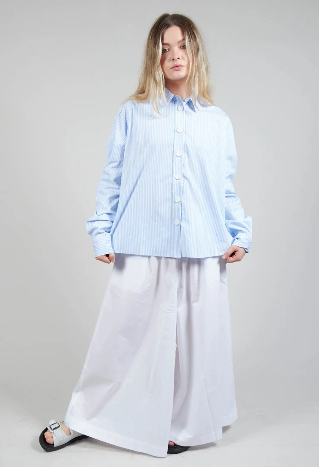 Amici Shirts & Blouses^Oxford Shirt in Striped Blue